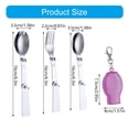 thumbnail image 5 of Lerpwige Camping Utensils Folding Spoon Fork Knifed Reusables Camping Tableware, 5 of 13