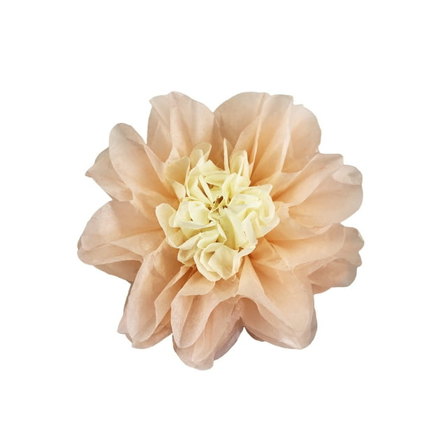 Billuyoard Flores de papel Decoraciones florales para la pared Telón de fondo decorativo Flor de la boda para la decoración de la fiesta de aniversario Artesanía Melocotón 30cm Billuyoard HA060500-16