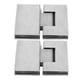 thumbnail image 2 of Abrazadera para puerta de ducha, 2 juegos de abrazadera para puerta de baño de 180 grados, bisagras de puerta de vidrio, eficiencia óptima, 2 of 8