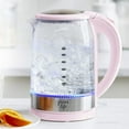 thumbnail image 2 of GreenLife Qwik & EZ Glass Kettle | Pink, 2 of 7