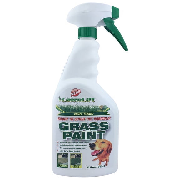 FACEGA   Grass Paint PET FORMULA (No Mixing)Covers up to 100 sq. feet of yellowed lawn.