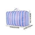 thumbnail image 3 of Folded Clothes Organizer under Bed Restraint under Bed Wrapping Paper Storage Containers Storage 27 Gallon Low Storage Nylon Woven Bags For Graduation Season Moving Bags Large Capacity, 3 of 4
