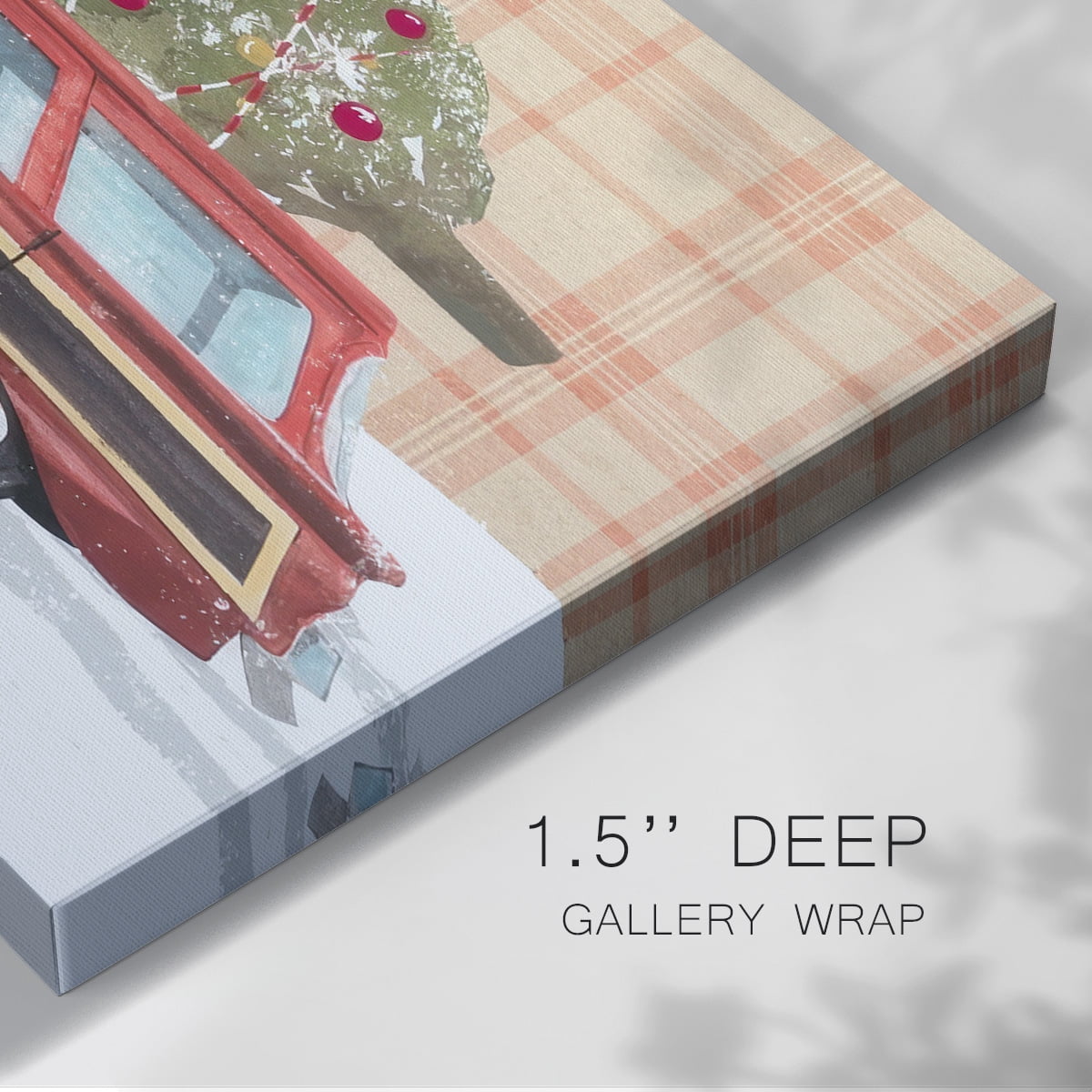 Santa on Wheels I- Gallery Wrapped Canvas