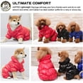 thumbnail image 5 of ZDWQFA Dog Coat, Waterproof Dog Jacket for Winter, Fullbody Dog Coats Snowsuit, Windproof Puppy Down Jacket Puffer Coat, Fleece Winter Vest for Dogs, Cold Weather Dog Coats, 5 of 5