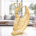 thumbnail image 4 of Accent Collection Golden Peacock Woman Figurine, 11" Shelf And Tabletop Decor, Gift for Her, 4 of 5