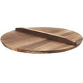 thumbnail image 3 of Guyelim wok lid 14 inch Wooden Wok Lid Kitchen Thick Wood Pot Cover with Ergonomic Handle Vintage Pot Cover, 3 of 10