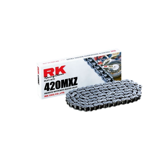 Cadena Rk Racing 420Mxz-84 (Serie 420) Cadena De Acero De 84 Eslabones Resistente Mx/Sx Racing Sin Junta Tórica Con Eslabón De Conexión