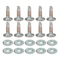 thumbnail image 1 of Unique Bargains 10 Set 12x4x14mm Solid Copper Rivets and Burrs Leather Fastener, Patina Green, 1 of 5