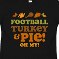thumbnail image 4 of Inktastic Football Turkey and Pie Girls Toddler T-Shirt, 4 of 5