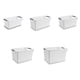 thumbnail image 5 of Moyic Cesta de almacenamiento resistente, contenedor de plástico, fácil de plástico y cesta funcional, contenedor de caja de Almacenamiento y organización del hogar cuadrado L, 5 of 6