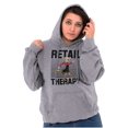 thumbnail image 4 of Popeye Olive Oil Retail Therapy Cute Hoodie Sweatshirt Women Brisco Brands S, 4 of 6