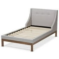 thumbnail image 4 of Bowery Hill Upholstered Twin Platform Bed in Greyish Beige, 4 of 8