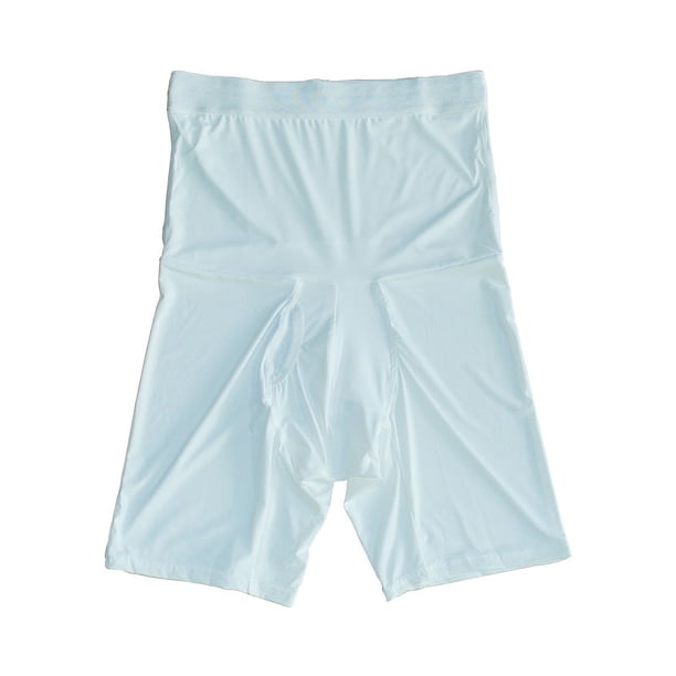Ropa interior de seda de hielo para hombre, pantalones abdominales, cadera, cintura de plástico, pantalones moldeadores de vientre, pantalones planos, antirrugas, antideslizantes