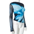 thumbnail image 3 of Slim Fit Long Sleeve Top (M, MultiBlue), 3 of 10