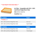 thumbnail image 2 of Air Filter - Compatible with 2018 - 2023 Land Rover Range Rover Velar 2019 2020 2021 2022, 2 of 2