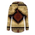 thumbnail image 4 of ICHUANYI Clearance Women's Fashion Printed Pocket Long Sleeve Blouse Casual Tops Sweatershirt Button Hoodies(Coffee, S) ICHUANYI WER2023081511773, 4 of 5