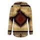 thumbnail image 4 of ICHUANYI Clearance Women's Fashion Printed Pocket Long Sleeve Blouse Casual Tops Sweatershirt Button Hoodies(Coffee, XL) ICHUANYI WER2023081511774, 4 of 5