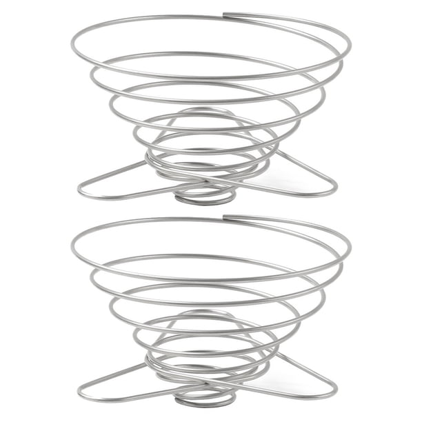 BRIGHTFUFU 2pcs Coffee Coffee Stands Coplas de embudo plegables Filtros de café de acero inoxidable