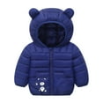thumbnail image 5 of Staki Baby Boys Toddlers Winter Coats Puffer Jacket Hooded Down Snow Jacket Coat Outerwear Snow Jackets for Kids(Navy,18-24 Months), 5 of 6