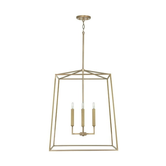 22 Inch 4 Light Foyer In Transitional Style 22 High By 27.5 Wide-Aged Brass Finish    -Traditional Installation Capital Lighting 537643Ad