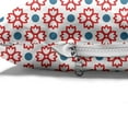 thumbnail image 4 of Floral Pet Bed, Abstract European Traditional Polka Dots Symmetrical Natural Inspiration, Resistant Pad for Dogs and Cats Cushion with Removable Cover, 24" x 39", Slate Blue Red White, by Ambesonne, 4 of 4