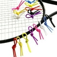 thumbnail image 1 of 5Pcs Tennis Racket Damper Flexible Elastic Vibrant Color Soft Reusable Reduce Vibration Portable Tennis Racket Damper String Vibration Dampener Sports Supplies, 1 of 7