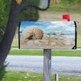 thumbnail image 5 of Blue Sky Beach Seashells Mailbox Cover Ocean Sea Starfishs Mailbox Covers Magnetic Large Size 25.5" X 21" Mailbox Wraps Post Letter Box Cover Garden Decorations, 5 of 6