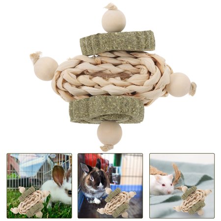 UPKOCH 1 Set Wooden Chew Toys for Small Animals Teeth Care 9x4.7in