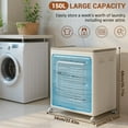 thumbnail image 2 of Rolling Laundry Hamper with Lid, 150L Large Capacity Clothes Hampers for Laundry, Plastic Laundry Baskets with Wheels for Laundry Room, 2 of 7