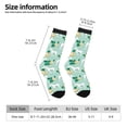 thumbnail image 2 of Fotbe Horse And Flower Pattern Long Socks for Men & Women – Breathable & Stretchy Compression Socks, Ideal for Running, Travel, and Everyday Wear Size 5-11, 2 of 6