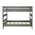 thumbnail image 4 of Plank+Beam Solid Wood Farmhouse Queen over Queen Bunk Bed Bed for Adults, Driftwood, 4 of 7