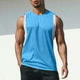 thumbnail image 2 of Sentmoon Tank Tops for Men and Sleeveless Crew Neck Summer A Shirts for Men Pack Solid Color Athletic Loose Plus Size Clothes for Men Hawaii for Layering Under Shirts XXXL, 2 of 8
