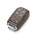 thumbnail image 3 of Vitodeco Genuine Leather Keyless Entry Remote Control Smart Key Case Cover with Key Chain Compatible for RAM 1500 2019-2025 (5-Button with Tailgate, Brown), 3 of 5
