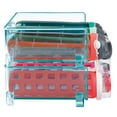 mDesign Plastic Free-Standing Stackable 3 Bottle Storage Rack, 2 Pack ...