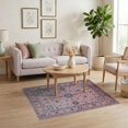 thumbnail image 3 of ODIKA 4'x6' Oushak Boho Medallion With Allover Floral Tracery And Vintage Border Washable Area Rug None Pet Friendly, Non-Shedding for Bedroom, Reading Nook, 3 of 7