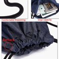 thumbnail image 3 of Bolsas con cordón. Bolsa de gimnasio impermeable con cordón de 20 l. Saco de natación negro Pe, 3 of 5
