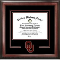 Campus Images OK998SD-1185 11 x 8.5 in. University of Oklahoma Sooners Spirit Diploma Frame - Satin Mahogany