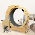 thumbnail image 5 of Moserein 5-in-1 cat exercise wheel cat treadmill, Cats Wheel Wood Climbing Frame, Cat Litter Fitness Wheel, Oversized Roller Cat Indoor Activity Center,Large, 5 of 6