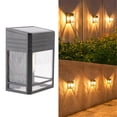 thumbnail image 1 of Lámpara solar de pared para exteriores, decoración de patios y jardines, e iluminación nocturna – ABS resistente a la intemperie IP65, modo automático día-noche para pasillo, entrada, garaje, cami, 1 of 6