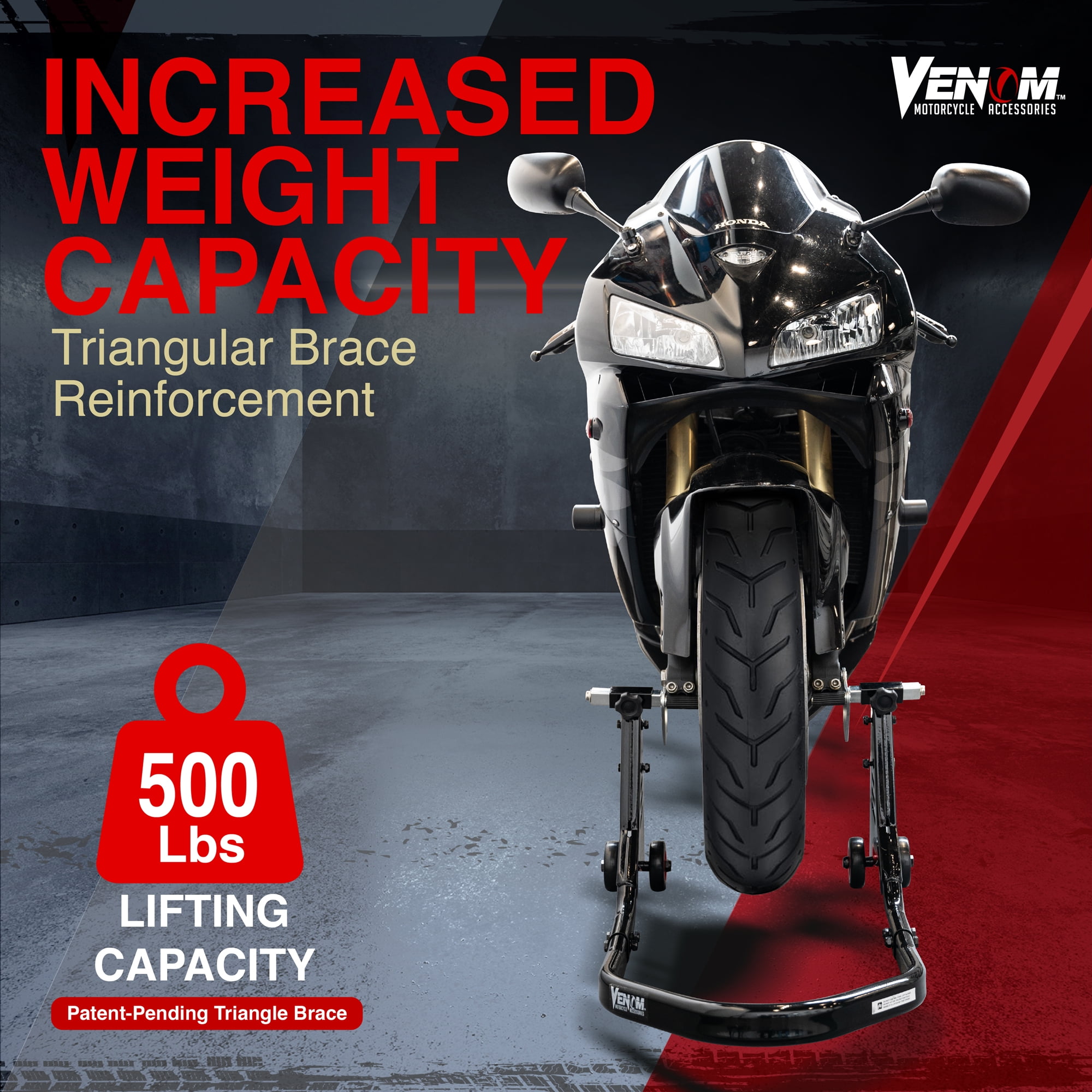 【セール 登場から人気沸騰】 Motorcycle Venom Rear Sport Universal Lift, Paddle Stand バッグ