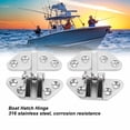 thumbnail image 3 of Boat Hatch Hinge, 4PCS 70x67mm Easy Installation Marine Mount Hinges  For Fiberglass Inflatable Yachts, 3 of 8