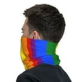 thumbnail image 2 of Cooling Neck Gaiter Face Cover Scarf Gay Pride Flag Rainbow Protection Mask Windproof Hiking Cycling Running For Men Women, 2 of 7