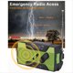 thumbnail image 4 of Radio Meteorológica de Emergencia con Manivela, Portátil, Carga Solar, Linterna LED AM/FM/, Alerta SOS de 2000 MAh, 4 of 5