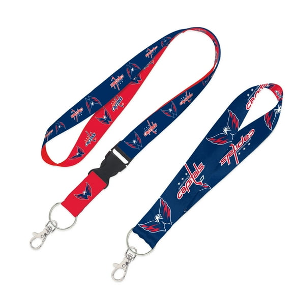 WinCraft Washington Capitals 2-Pack Lanyard with Detachable Buckle & Key Strap Set