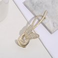 thumbnail image 4 of Pinza de pelo de cola de caballo, pasadores de pelo con lazo en forma de corazón con dientes de plátano y diamantes de imitación grandes para niña y mujer, 4 Uds. LingWen 9024735012160, 4 of 5