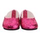 thumbnail image 2 of 1 Par De Zapatos Sin Cordones Zapatos De Princesa Zapatos Casuales Con Lentejuelas Para 18 Pulgadas Muñeca De Accesorios De roja Sunnimix Zapatos de muñeca de 18 pulgadas, 2 of 8