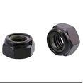 thumbnail image 3 of cSeao 100 Uds. Tuercas de seguridad de nailon M4 x 0,7 MM, tuercas de seguridad hexagonales insertadas, color negro, 3 of 5