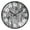 silver, variant on SUTENGDA Wall Clock Precision Atomic Wall Clock 12-Inch Silent Non-Ticking Round Rustic Style Perfect Bedroom and Living Room Decor