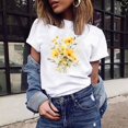 thumbnail image 2 of Women's Vintage Flowers Shirt Casual Boho Floral Print Blouses Summer Trendy Loose Lightweight Tops for Girl, 2 of 5