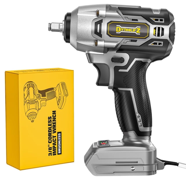 Llave de impacto inalámbrica DIYToolifz 20 V 340 N.m 3/8 pulgadas